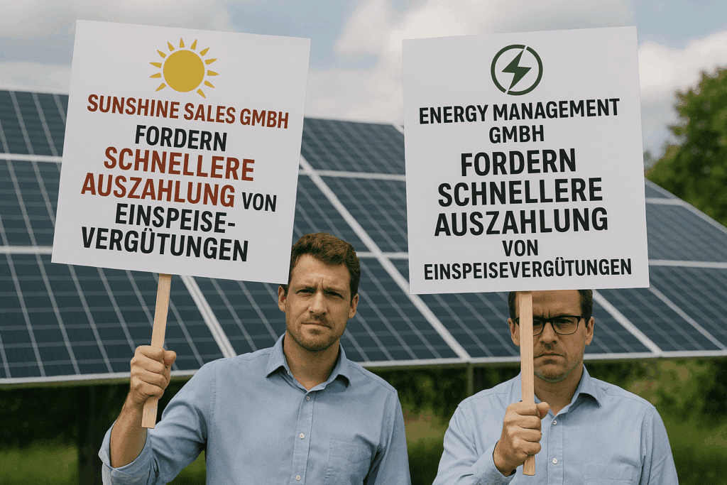 Einspeisevergütung verzögert, Netzbetreiber zahlt nicht, EEG-Vergütung verspätet, Westnetz Probleme 2025, N-ERGIE Auszahlung Photovoltaik, OsthessenNetz Einspeisevergütung, EAM Netzbetreiber Kritik, Probleme mit Netzbetreibern Solar, Photovoltaik Auszahlung ausstehend, Stromvergütung kommt nicht, EEG Probleme SunShine Sales, Energy Management GmbH Erfahrungen, Bundesnetzagentur Verbraucherbeschwerde, § 111a EnWG Muster, Schlichtungsstelle Energie Photovoltaik, EEG Abrechnung falsch, Photovoltaik Beschwerde Netzbetreiber, SunShine Sales GmbH Erfahrungen, Photovoltaik Direktinvest Beschwerden, Solar Vergütung bleibt aus, Netzbetreiber zahlt EEG nicht, Schlichtung bei Stromversorger, Musterbrief Verbraucherbeschwerde Netz, Einspeisevergütung nicht erhalten, PV-Anlage Einspeisevergütung verspätet, Energy Management Netzanschlussprobleme, PV-Investment Auszahlung verzögert
